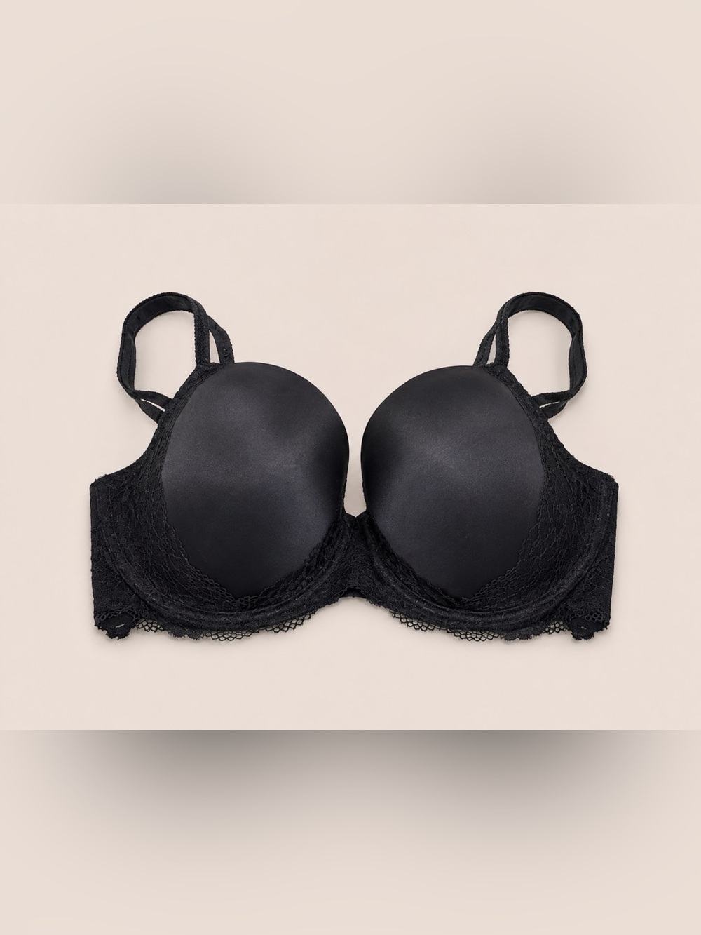 Camio Mio Heavenly Lace Demi Bra – Black – NWT – Size 38G